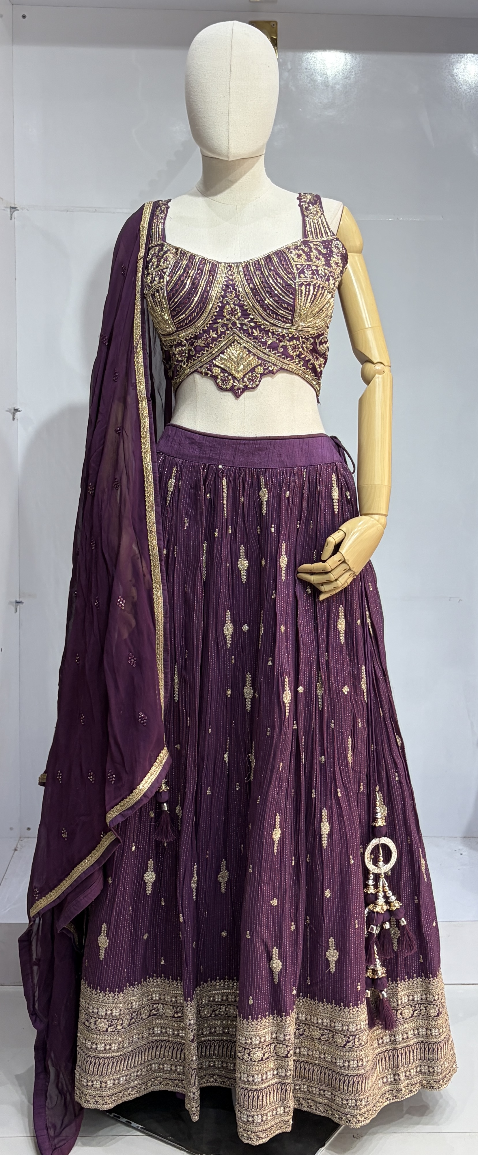 ROYAL PLUM LEHENGA