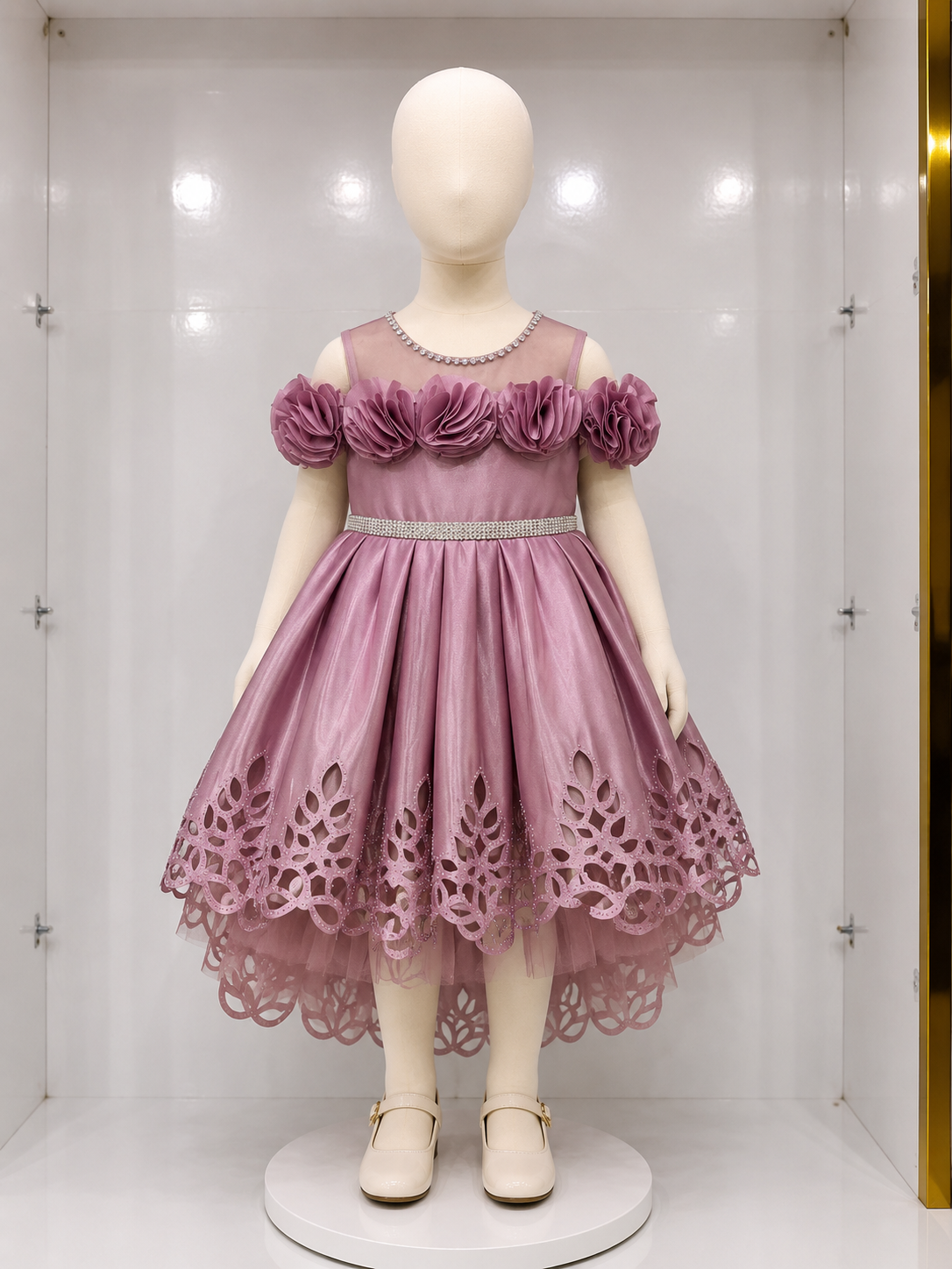 MAUVE BLOSSOM PARTY DRESS
