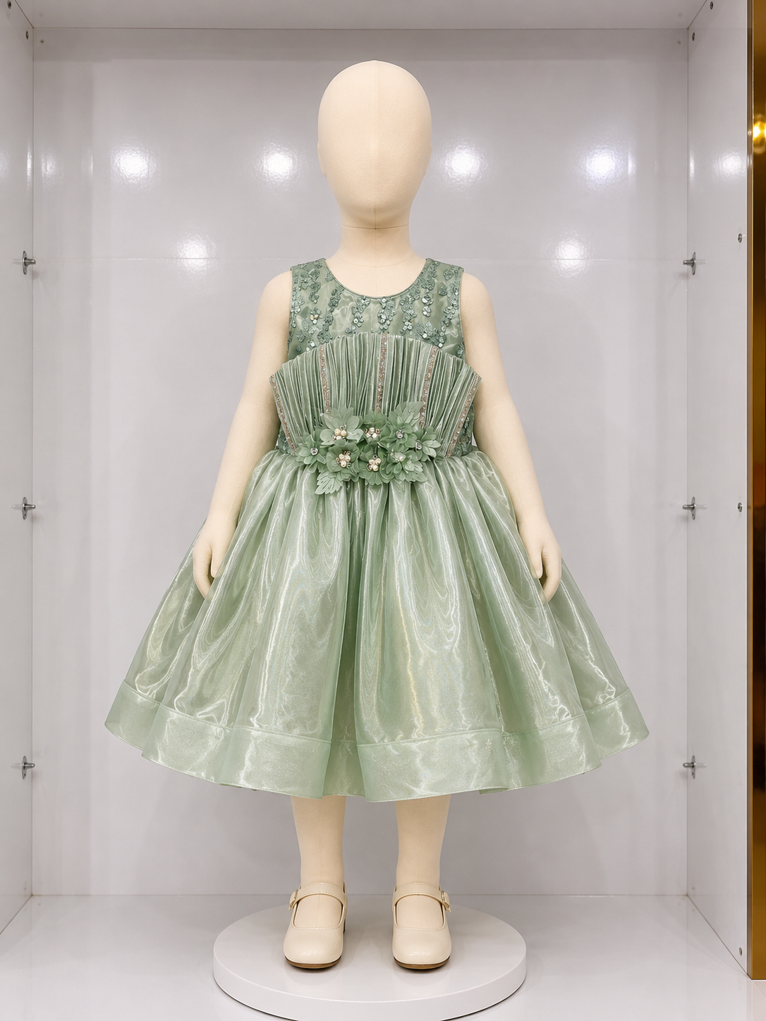 SAGE BLOOM PARTY DRESS