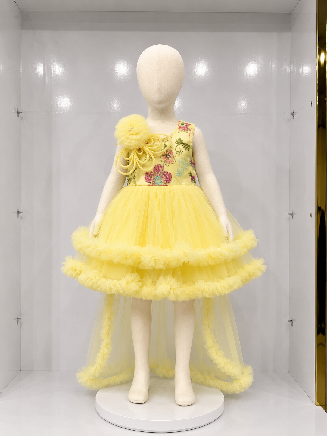 SUNSHINE BLOSSOM HIGH-LOW PARTY GOWN