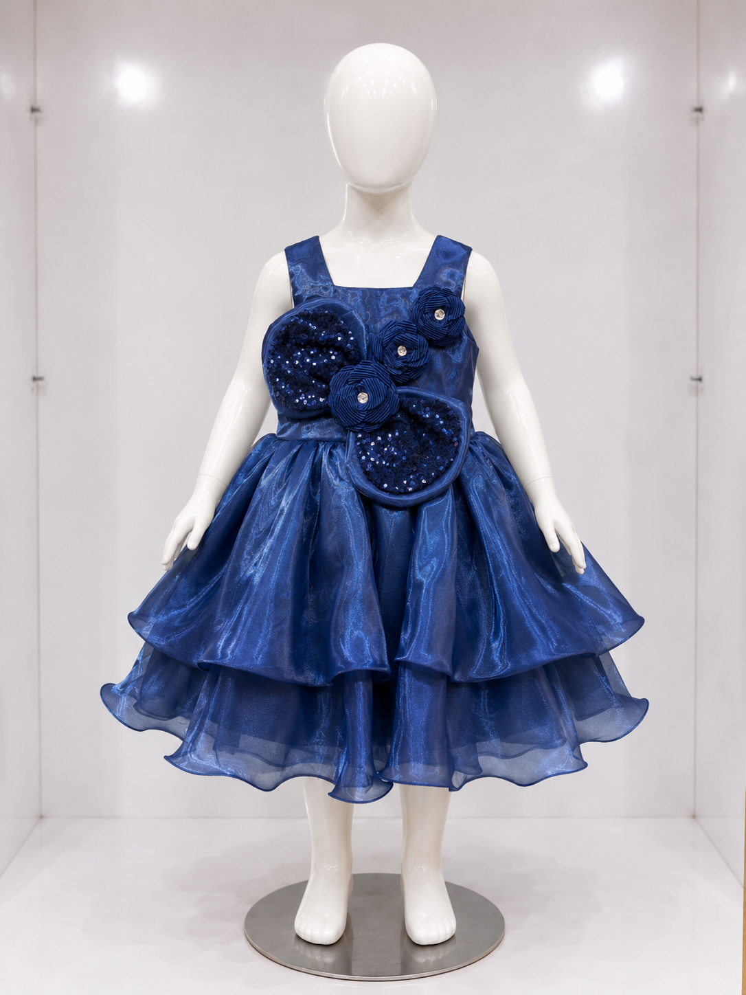 ROYAL SAPPHIRE LAYERED PARTY DRESS