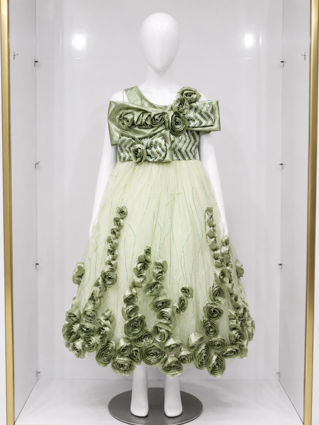 SAGE ROSE GARDEN PARTY GOWN