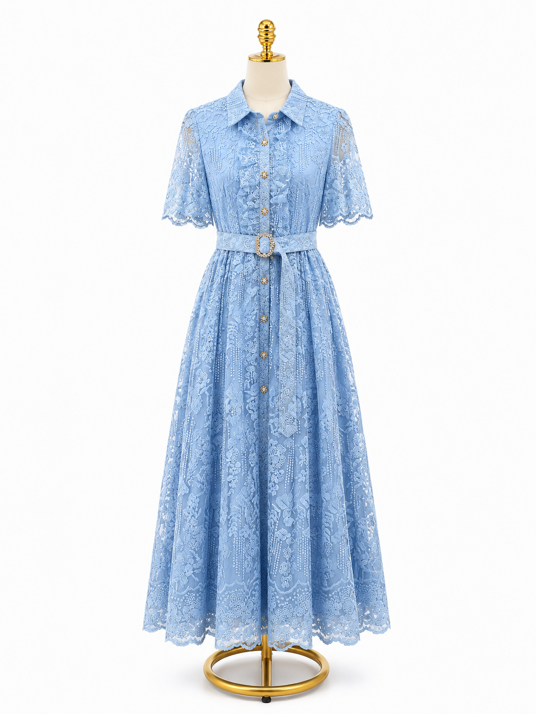 SKY BLOSSOM LACE  DRESS