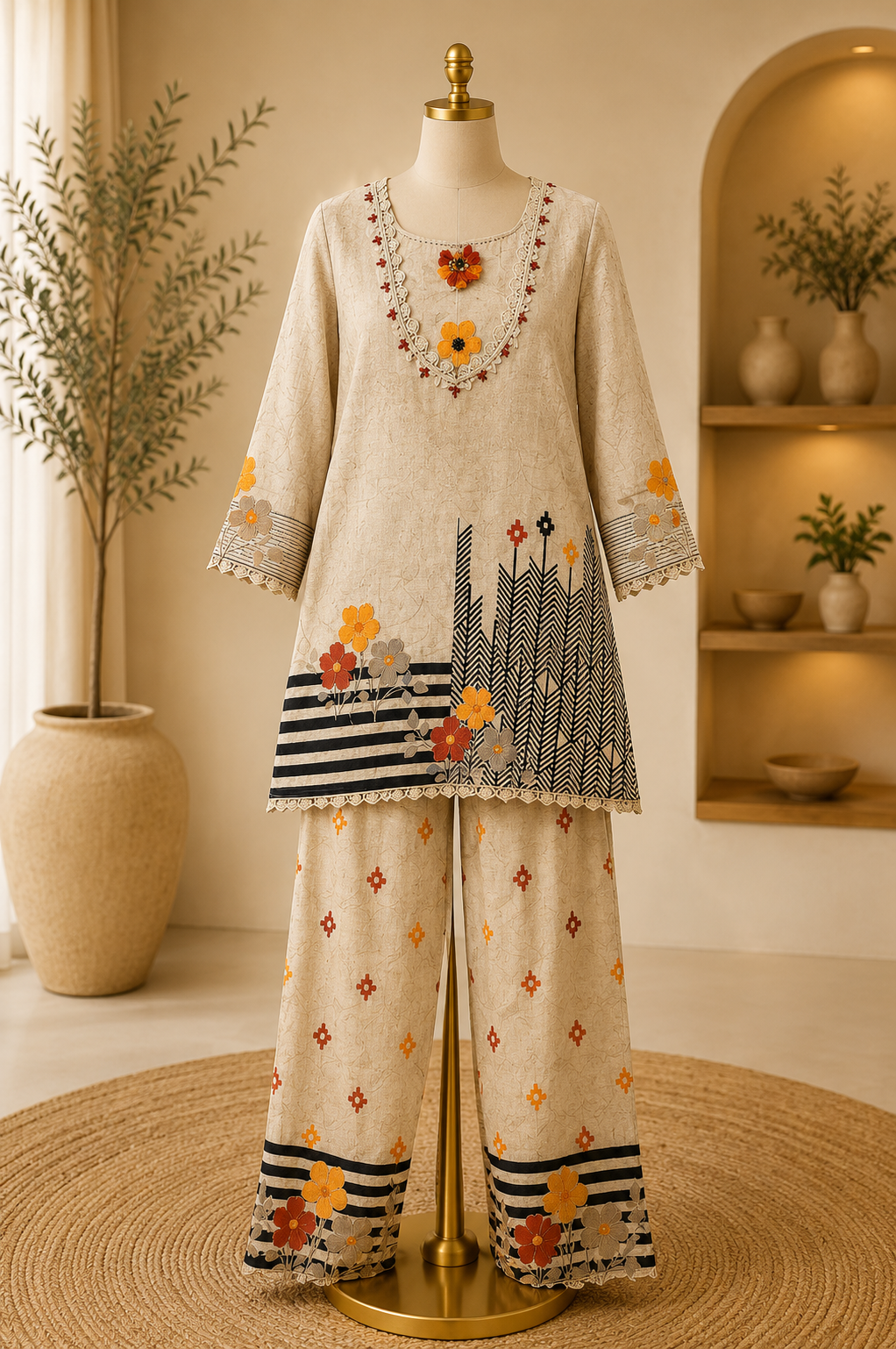 VINTAGE BLOOM PRINTED CO-ORD SET