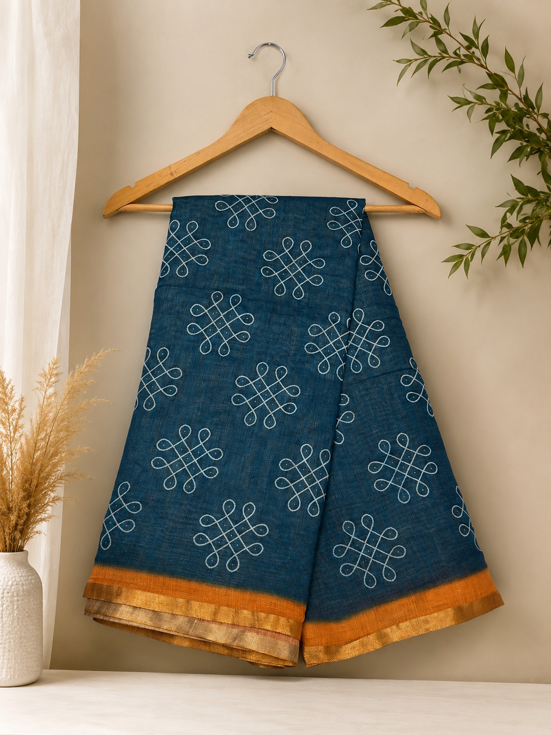 KOLAM INSPIRED SAREE