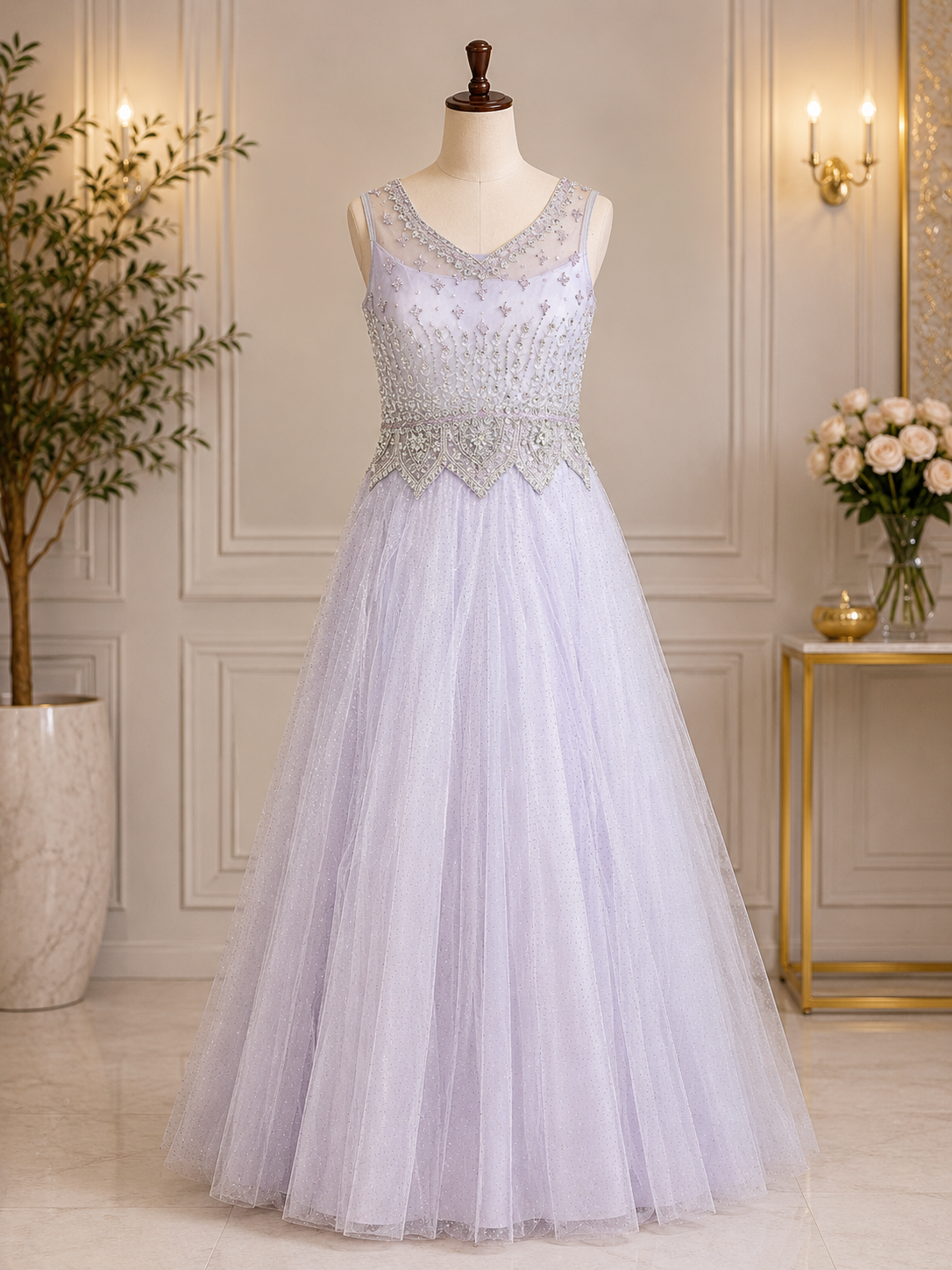 LILAC PEARL PRINCESS GOWN 