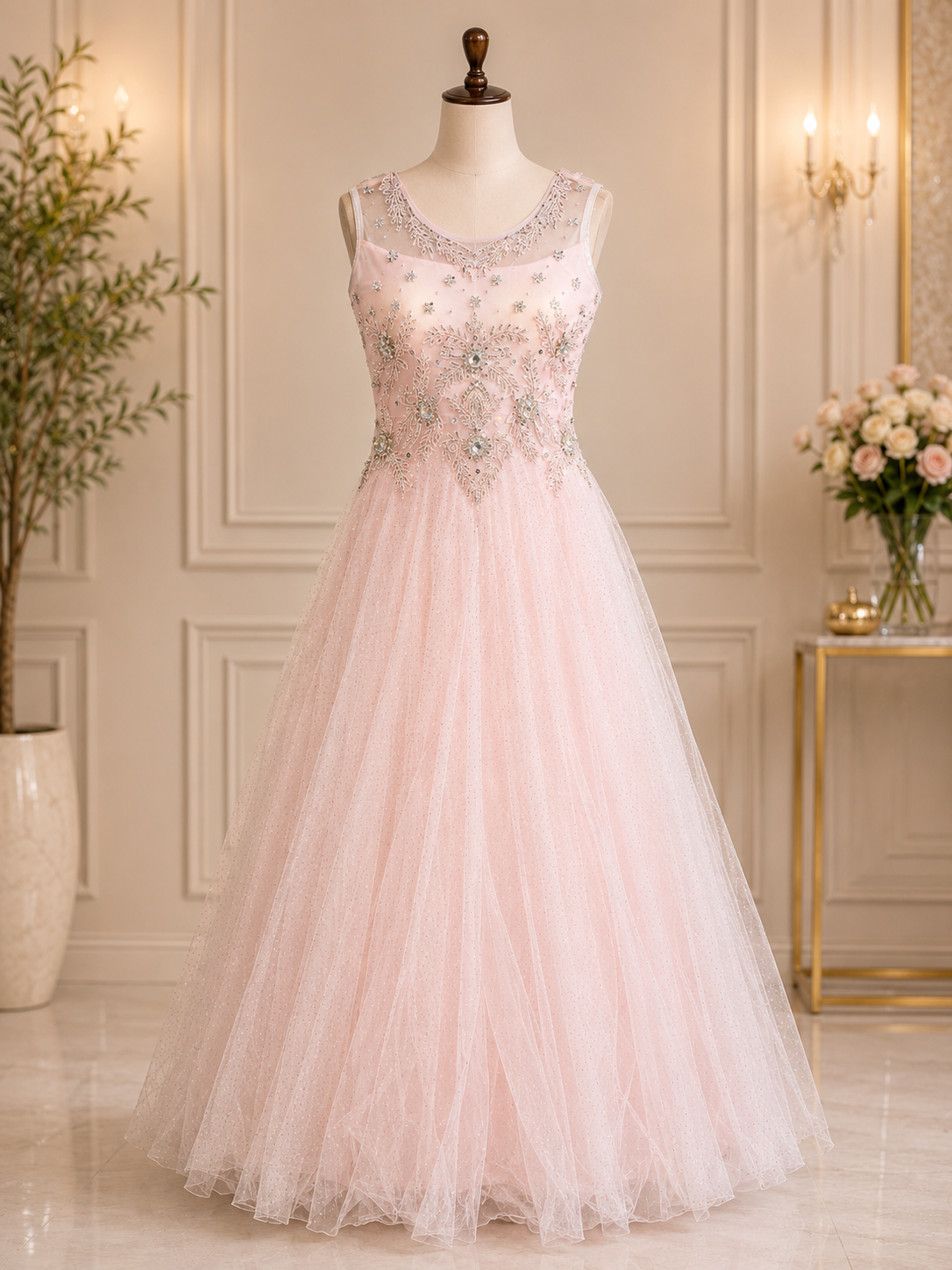 BLUSH PINK FAIRY PRINCESS GOWN 